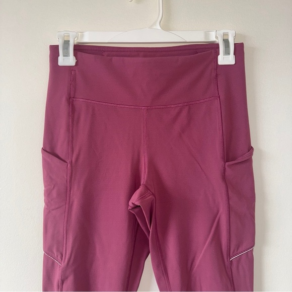 Lululemon Yoga Pants Moss Rose Leggings Speed Up Tight 28” Active Running 6 - Picture 2 of 5
